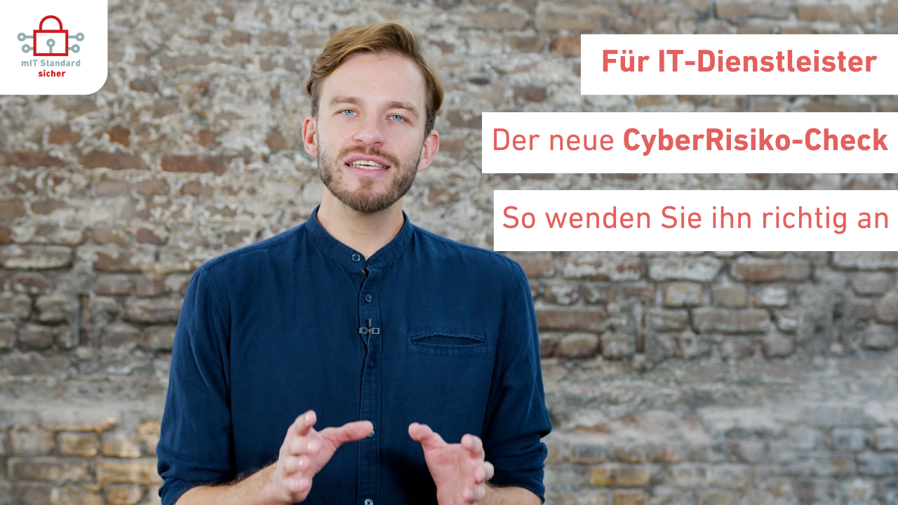 Der CyberRisiko-Check Für IT-Dienstleister · CYBERsicher