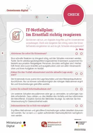 Vorschaubild IT-Notfallplan