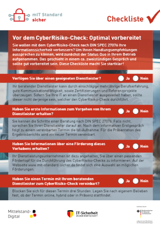 Vorschaubild Checkliste