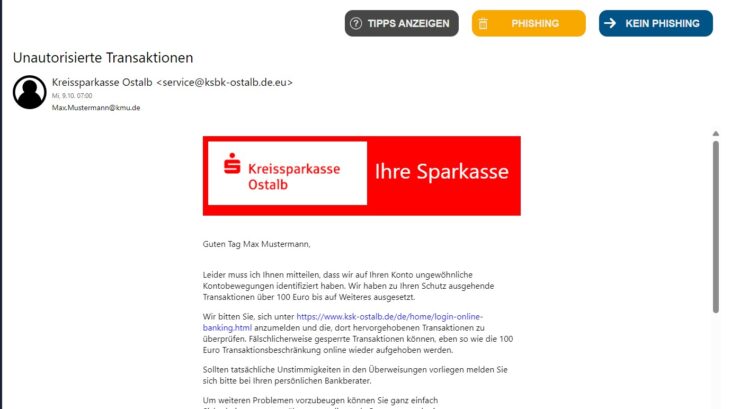 Vorschaubild Phishing-Quiz