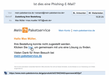 NoPhish Quiz: Erkenne betrügerische Nachrichten